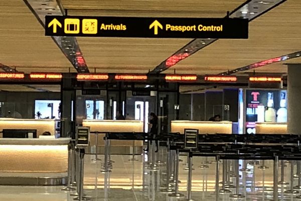 セブマクタン国際空港第2ターミナルの入国審査エリア